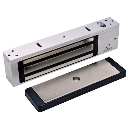 Dynalock MagLock, Top Jamb Single Door, US28, 12/24 VDC, 1200lb 2011TJ20